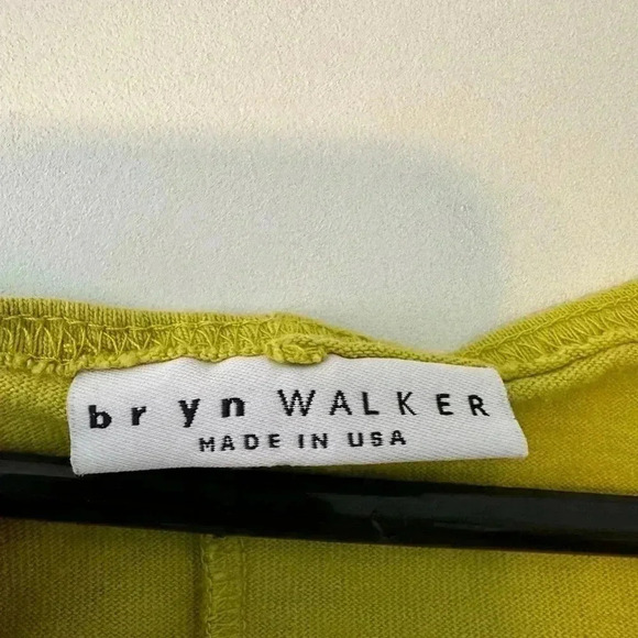Bryn Walker Women’s Tunic Top Medium Charlie Shirt Blouse Green Shark Bite Hem - Picture 3 of 5